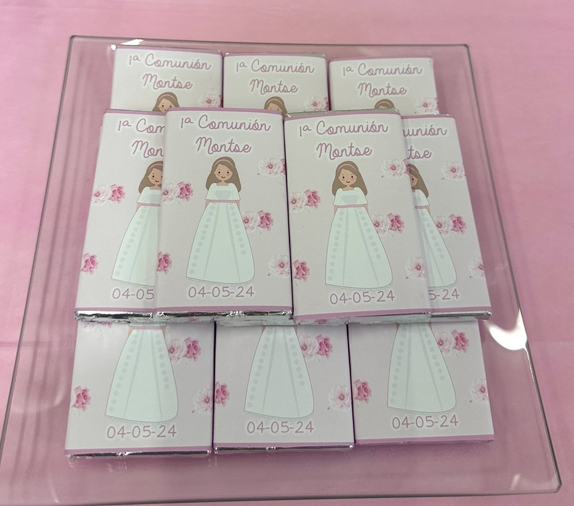 Chocolatina comunión personalizada - Imagen 3