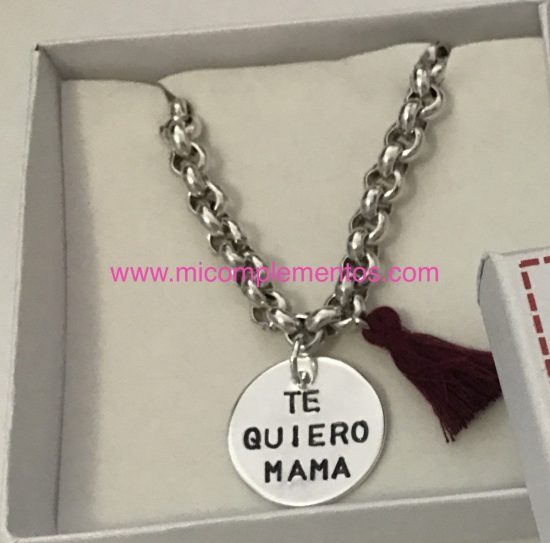 Pulsera plata te quiero - Imagen 2