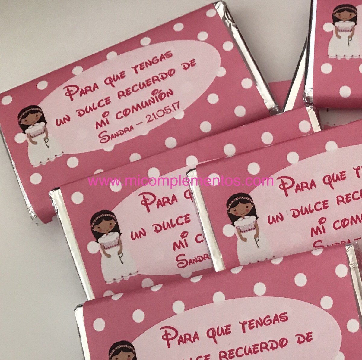 Chocolatinas personalizadas Primera Comunión (1,95 €/ud) – Susiko