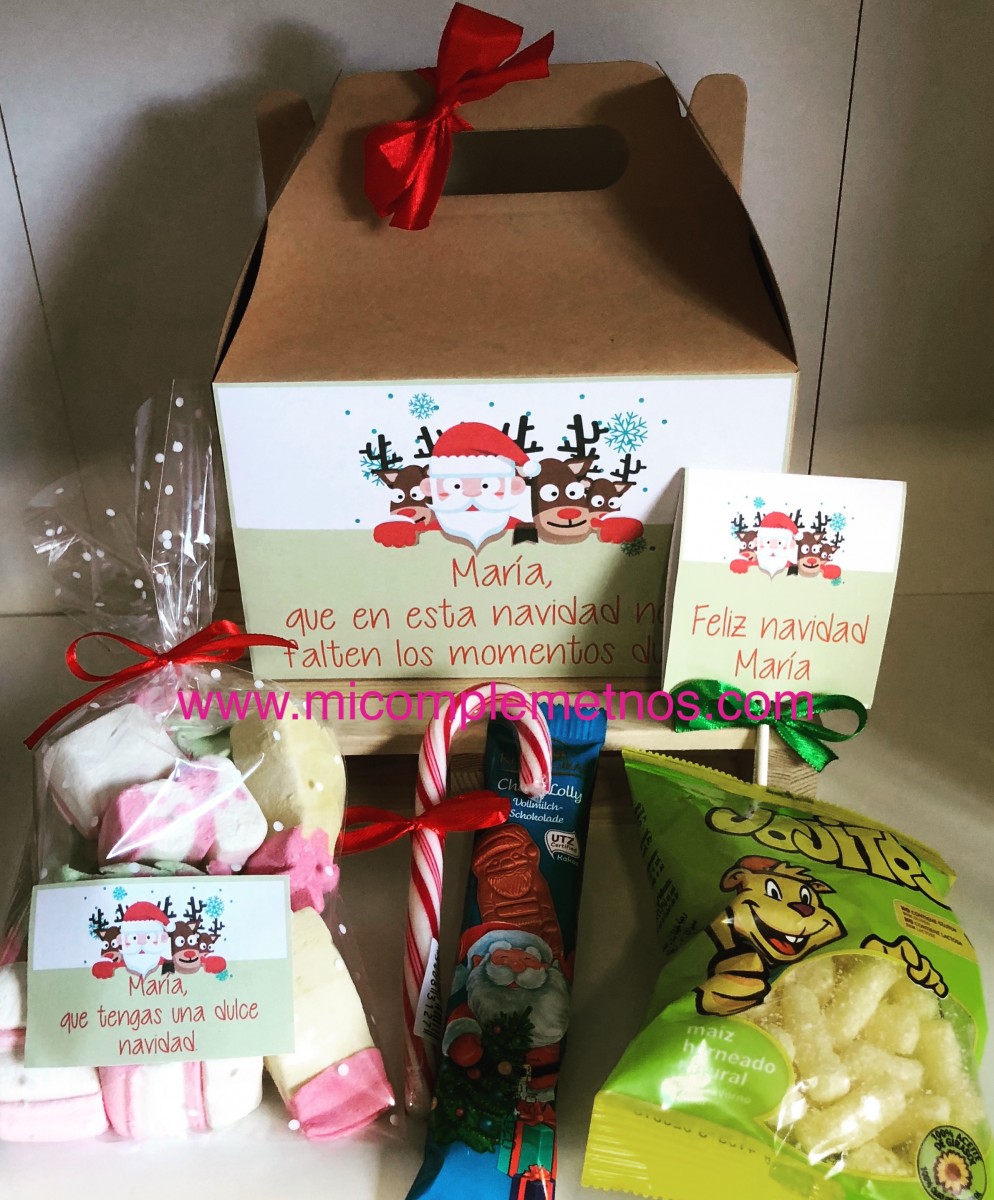 Caja de chuches personalizada navidad – M&I Complementos