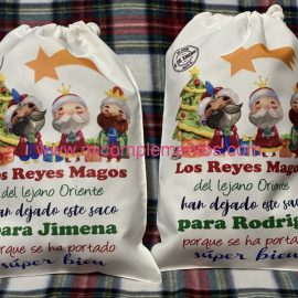 Saco blanco personalizado Reyes Magos