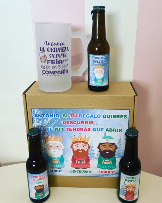 Kit cerveza reyes magos jarra