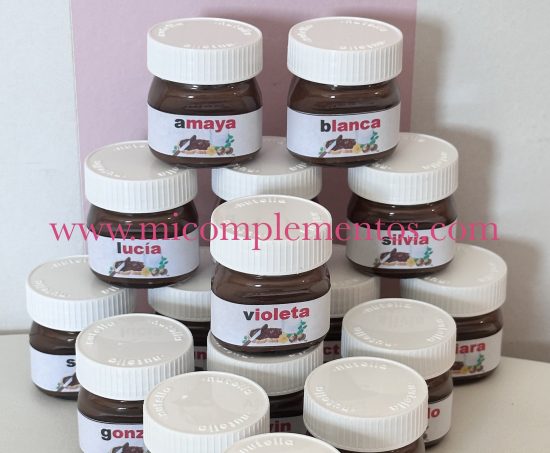 Mini nutella personalizada con galletas - Imagen 2