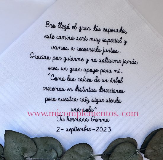 Pañuelo texto personalizado vinilo - Imagen 2