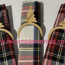 Servilletero navideño arbol