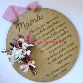 Placa mamá flores preservadas