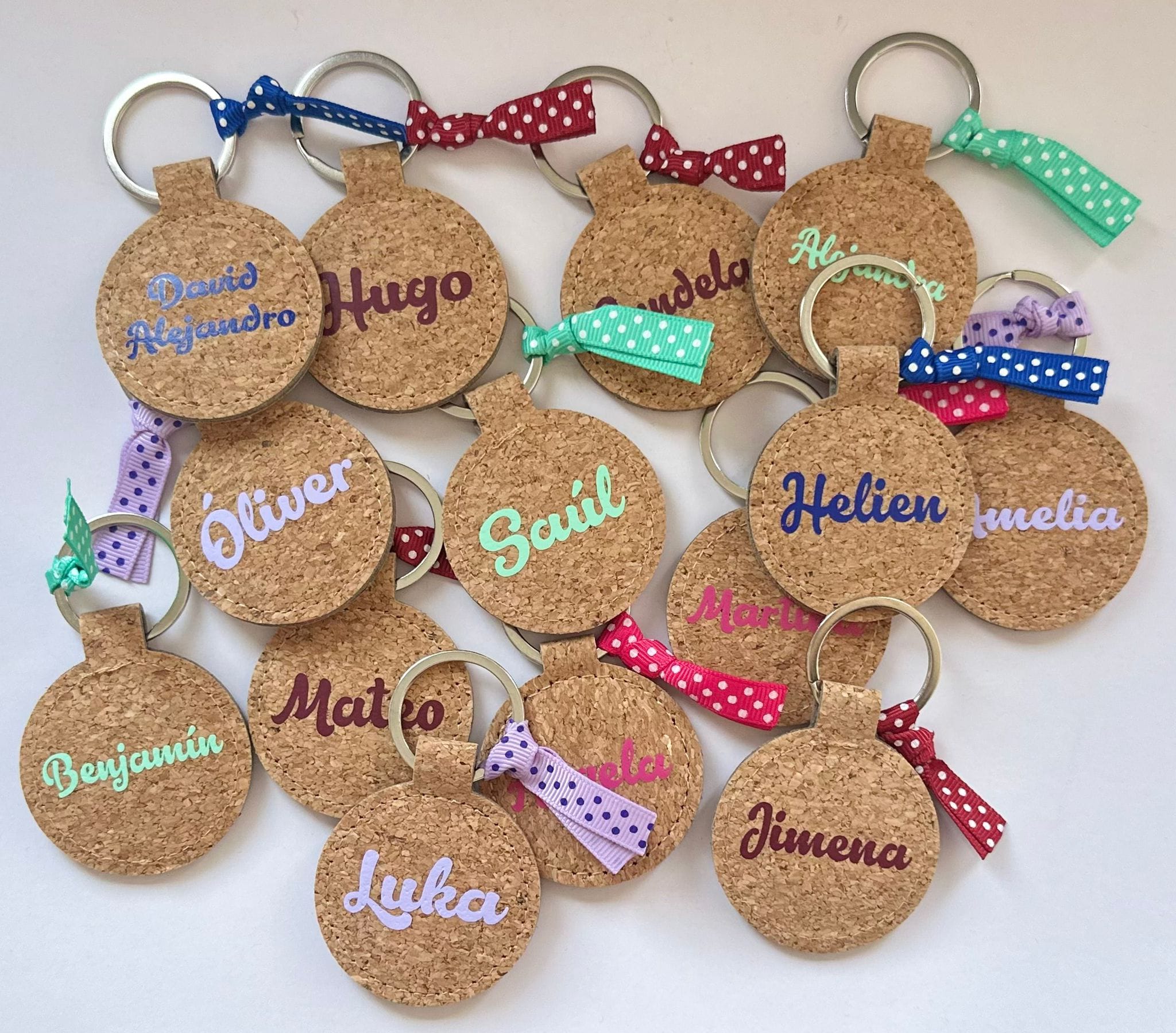 Llavero corcho nombre