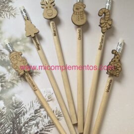 Lápiz madera de navidad