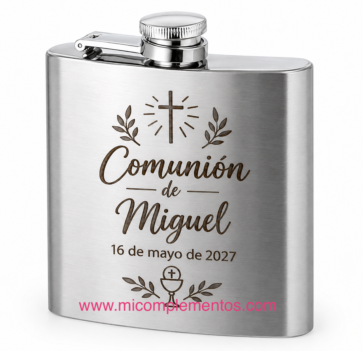 Petaca personalizada grabada