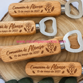 Abridor mango madera comunión