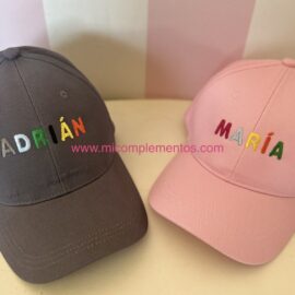 Gorra nombre colorines