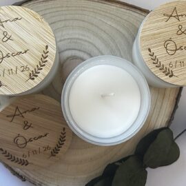 Vela redonda madera boda