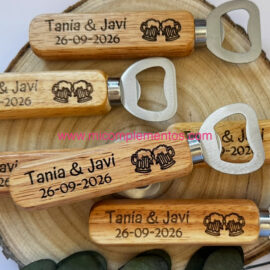 Abridor mango madera boda