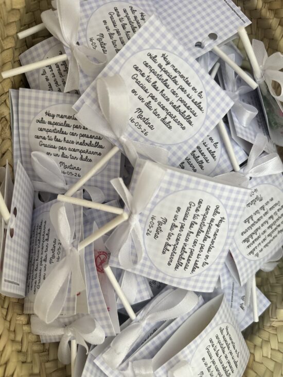 Piruletas de agradecimiento comunión texto - Imagen 5